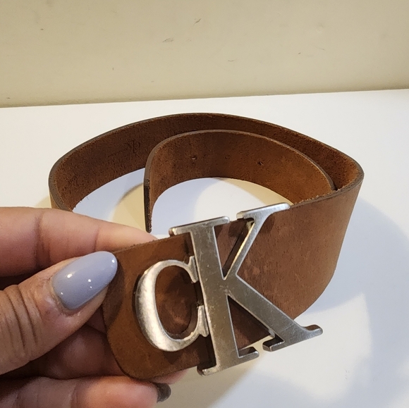 Calvin klein brown leather size Small - Picture 2 of 12